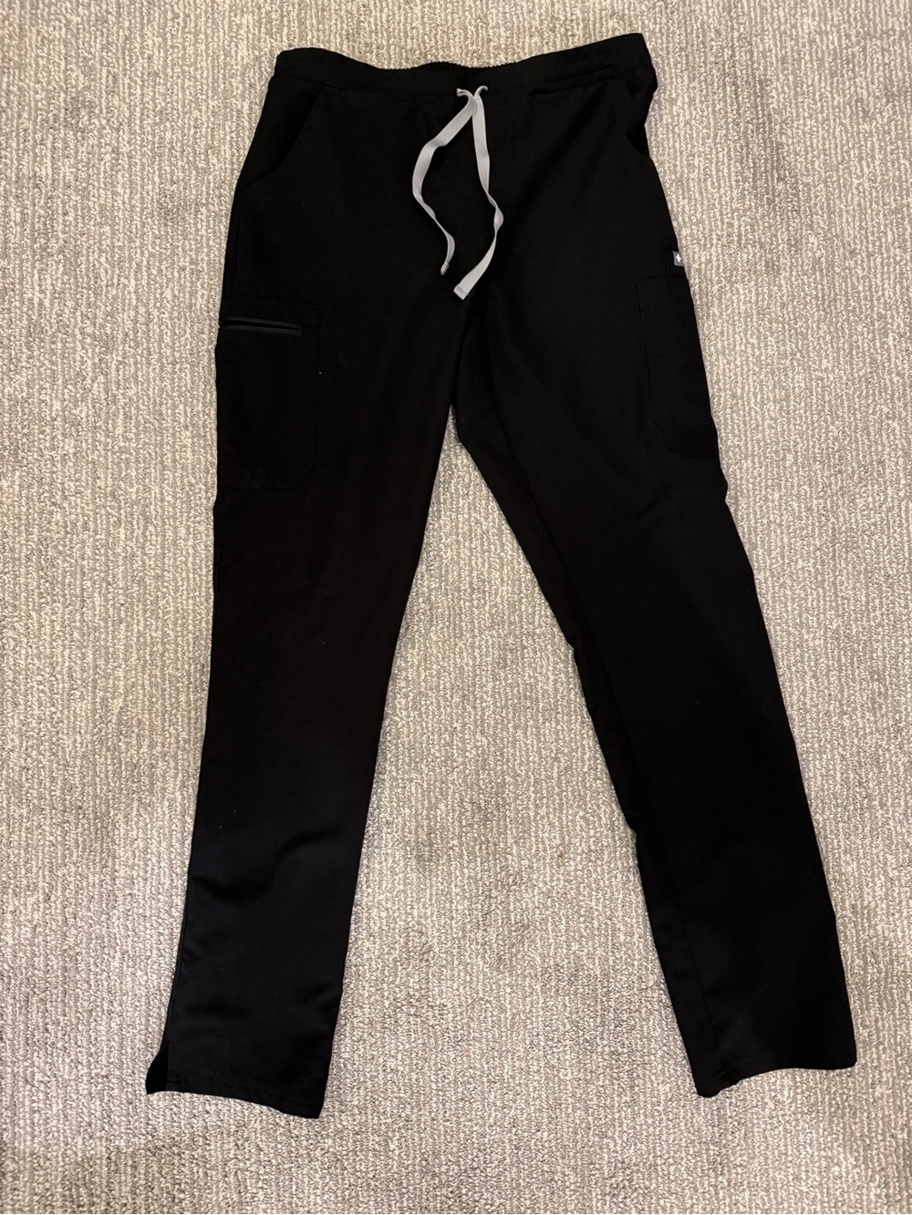 FIGS Technical Collection Zamora Jogger Scrub Pants Black M/T Multi Pocket